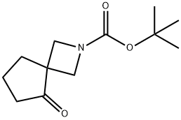 5-オキソ-2-アザスピロ[3.4]オクタン-2-カルボン酸TERT-ブチル 化学構造式