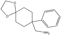 (8-phenyl-1,4-dioxaspiro[4.5]decan-8-yl)MethanaMine 结构式