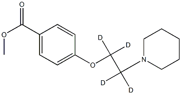 Methyl 4-(2-(Piperidin-1-yl)ethoxy-d4)benzoate Structure