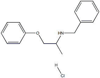 N-Benzyl-1-phenoxypropan-2-aMine Hydrochloride 化学構造式