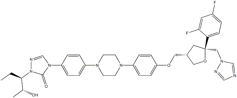 4-(4-(4-(4-(((3S,5S)-5-((1H-1,2,4-triazol-1-yl)Methyl)-5-(2,4-difluorophenyl)tetrahydrofuran-3-yl)Methoxy)phenyl)piperazin-1-yl)phenyl)-1-((2R,3R)-2-hydroxypentan-3-yl)-1H-1,2,4-triazol-5(4H)-one