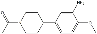 1-(4-(3-aMino-4-Methoxyphenyl)piperidin-1-yl)ethanone Structure
