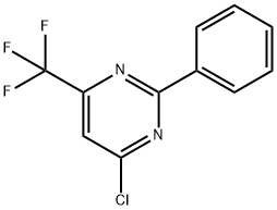 4-氯-2-苯基-6-(三氟甲基)嘧啶 结构式