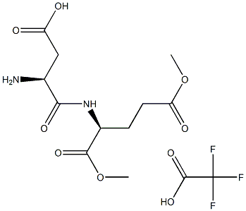 N-Aspartyl-L-glutaMic Acid DiMethyl Ester Trifluoroacetic Acid Salt Structure