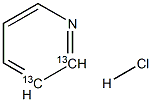 Pyridine-13C2 Hydrochloride Struktur