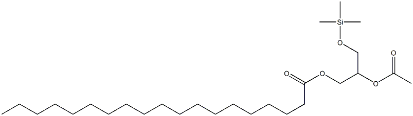 2-Acetoxy-3-((triMethylsilyl)oxy)propyl Nonadecanoate Structure