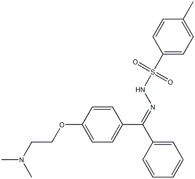 N'-((4-(2-(DiMethylaMino)ethoxy)phenyl)(phenyl)Methylene)-4-Methylbenzenesulfonohydrazide Structure