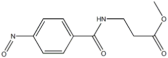 3-(4-NitrosobenzaMido)propanoic Acid Methyl Ester Structure