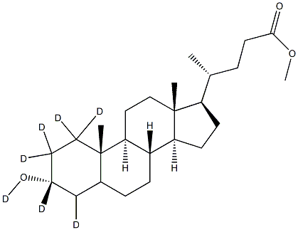 Methyl Lithocholate-d7, , 结构式