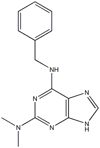 N6-Benzyl-N2,N2-diMethyl-9H-purine-2,6-diaMine Structure