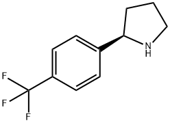 (2R)-2-[4-(TRIFLUOROMETHYL)PHENYL]PYRROLIDINE Structure