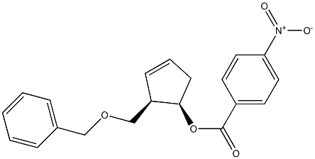 (1R,2R)-2-((Benzyloxy)Methyl)cyclopent-3-en-1-yl 4-Nitrobenzoate 化学構造式