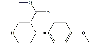 (3R,4R)-4-(4-Ethoxyphenyl)-1-Methylpiperidine-3-carboxylic Acid Methyl Ester Structure