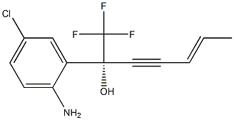 (S)-2-(2-AMino-5-chlorophenyl)-1,1,1-trifluorohept-5-en-3-yn-2-ol Structure