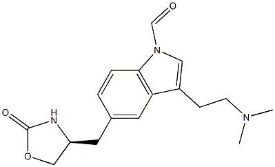 (S)-3-(2-(DiMethylaMino)ethyl)-5-((2-oxooxazolidin-4-yl)Methyl)-1H-indole-1-carbaldehyde Structure