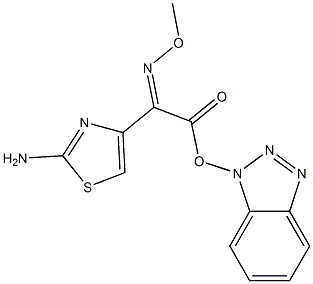 1-Benzotriazolyl-(Z)-2-(2-aMinothiazol-4-yl)-2-MethoxyiMinoacetate Structure