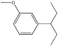 1-Methoxy-3-(penta-3-yl)benzene Struktur