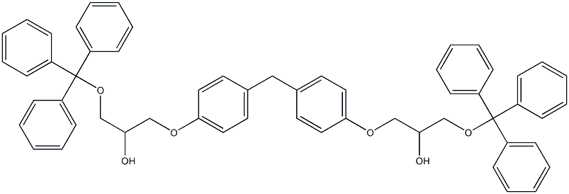 3,3'-((Methylenebis(4,1-phenylene))bis(oxy))bis(1-(trityloxy)propan-2-ol) Structure