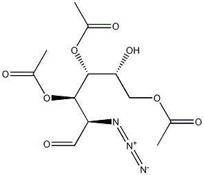 3,4,6-Tri-O-acetyl-2-azido-2-deoxy-D-glucose Struktur