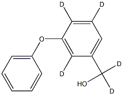 3-Phenoxybenzyl-d5 Alcohol, , 结构式