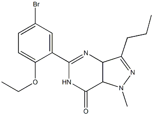 5-(5-BroMo-2-ethoxyphenyl)-1-Methyl-3-propyl-6,7a-dihydro-1H-pyrazolo[4,3-d]pyriMidin-7(3aH)-one Structure