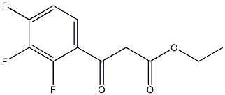 Ethyl 3-Oxo-3-(2,3,4-trifluorophenyl)propanoate Structure