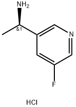 (R)-1-(5-FLUOROPYRIDIN-3-YL)ETHANAMINE HYDROCHLORIDE, 1956435-73-6, 结构式