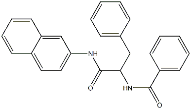 Benzoyl-DL-phenylalanine b-naphthylaMide 结构式