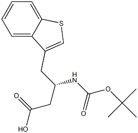 Boc-(3-benzothienyl)-D-b-hoMoalanine Structure