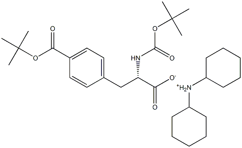 Boc-(4-tert-butyloxycarbonyl)-L-phenylalanine dicyclohexylaMMoniuM salt Structure