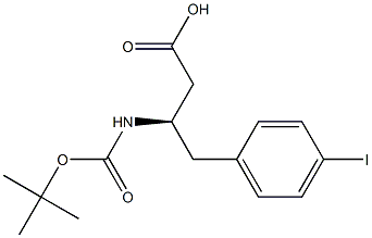 Boc-4-iodo-L-b-hoMophenylalanine Structure