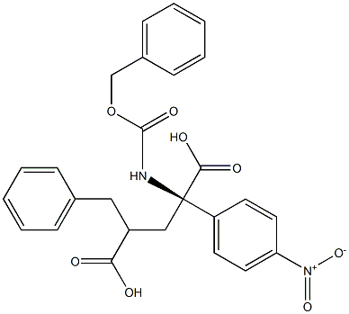 Z-L-glutaMic acid g-benzyl a-4-nitrophenyl ester Structure
