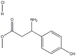 Methyl 3-Amino-3-(4-hydroxyphenyl)propanoate Hydrochloride Struktur