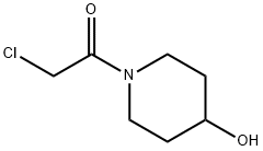 2-氯-1-(4-羟基哌啶-1-基)乙酮,848438-60-8,结构式