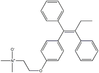 2-[4-[(Z)-1,2-ジフェニル-1-ブテニル]フェノキシ]-N,N-ジメチルエタンアミンN-オキシド 化学構造式