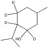 (+/-)Menthol-D4 Structure