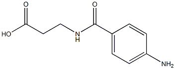 N-(4-AMinobenzoyl)-beta-alanine 化学構造式