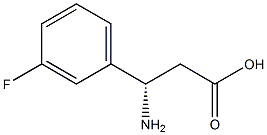 (S)-3-Amino-3-(3-fluoro-phenyl)-propanoic acid Struktur