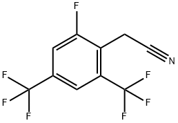 2-氟-4,6-双(三氟甲基)苯乙腈, 1017778-50-5, 结构式
