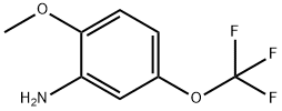 2-メトキシ-5-(トリフルオロメトキシ)アニリン 化学構造式
