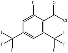 2-FLUORO-4,6-BIS(TRIFLUOROMETHYL)BENZOYL CHLORIDE Struktur