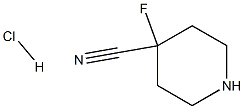 4-FLUOROPIPERIDINE-4-CARBONITRILE HYDROCHLORIDE, , 结构式