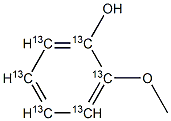 2-Methoxyphenol-13C6 Structure