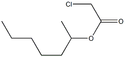 Chloroacetic -2 - heptyl ester Structure