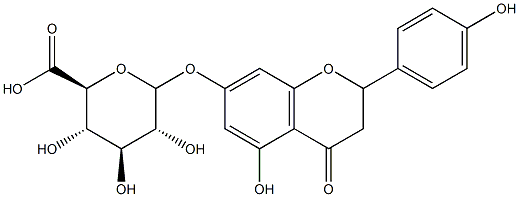 柚皮素-7-O-葡萄糖醛酸苷, , 结构式