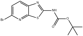 tert-butyl 5-broMothiazolo[5,4-b]pyridin-2-ylcarbaMate Struktur