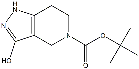 3-Hydroxy-1,4,6,7-tetrahydro-pyrazolo[4,3-c]pyridine-5-carboxylic acid tert-butyl ester,,结构式