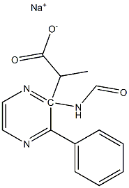 sodiuM (S)-3-phenyl-2-(pyrazine-2-carboxaMido)propanoate Struktur