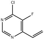 4-クロロ-5-フルオロ-6-ビニルピリミジン 化学構造式