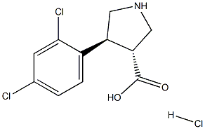  (+/-)-trans-4-(2,4-dichloro-phenyl)-pyrrolidine-3-carboxylic acid-HCl